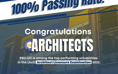BREAKING | PSU-UC hits 100% passing rate in January 2022 Architect Licensure Examination