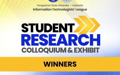 WINNERS ANNOUNCEMENT 2nd Information Technology (IT) Student Research Colloquium and Exhibit