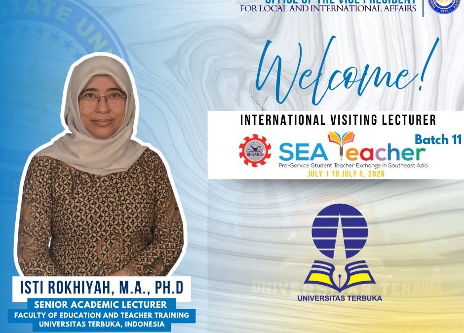 WELCOME TO PANGASINAN STATE UNIVERSITY DR. ISTI ROKHIYAH!